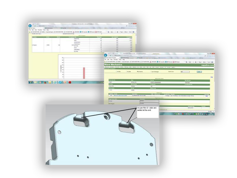 Wave Mechanics has developed a unique Digital, wireless, and paperless ERP System for precision manufacturing parts.